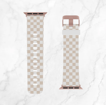 Apple Watch Band - Brown Checkered