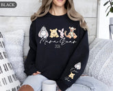Custom Mama Bear Sweatshirt with children’s name on sleeve Hippo Boutique
