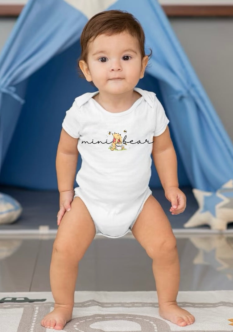 Mini Bear newborn baby bodysuit romper Hippo Boutique