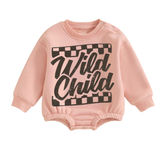 Soft warm fleece oversized Romper - Wild Child Hippo Boutique