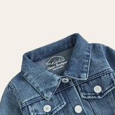 Big Sis Lil Sis Embroidered Baby & Toddler Jean Jacket Hippo Boutique