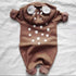 Baby Hooded Deer Print Zip up Romper Hippo Boutique