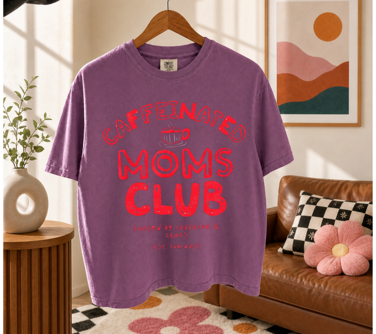 Cropped Top & T-Shirts - Caffeinated Moms Club Hippo Boutique