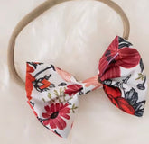 Floral Ruffle Baby Girl Romper Dress with Matching Bow Headband Hippo Boutique