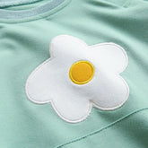 Baby Daisy Sweatshirt Romper bodysuit Hippo Boutique