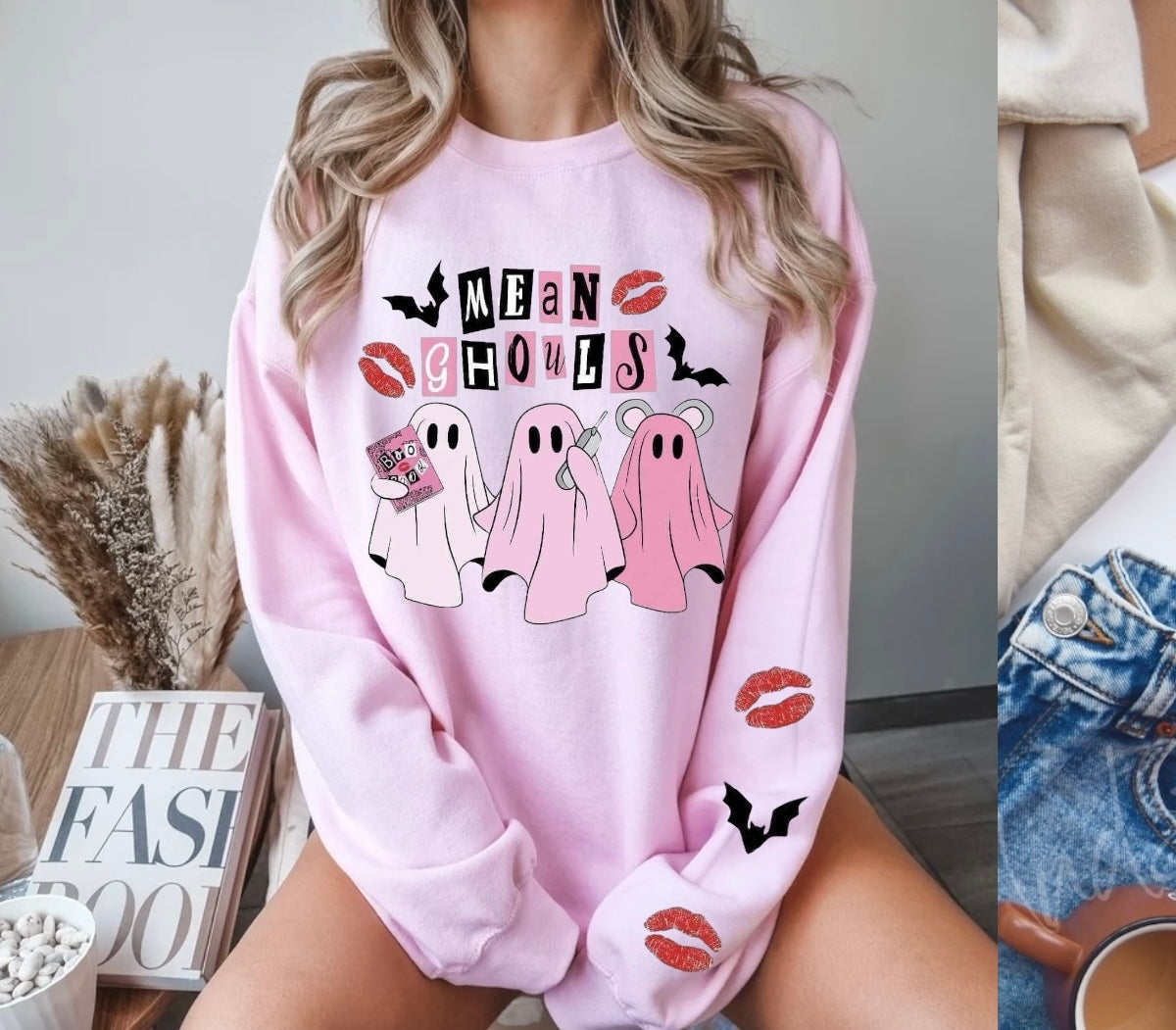 Women’s Halloween Sweatshirts - Mean Ghouls Hippo Boutique