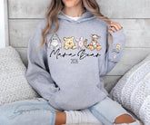 Custom Mama Bear Sweatshirt with children’s name on sleeve Hippo Boutique