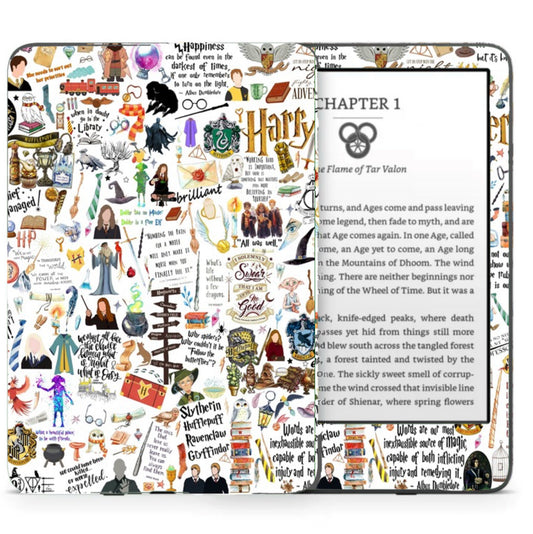 Kindle Skin - Wizard Collage Hippo Boutique