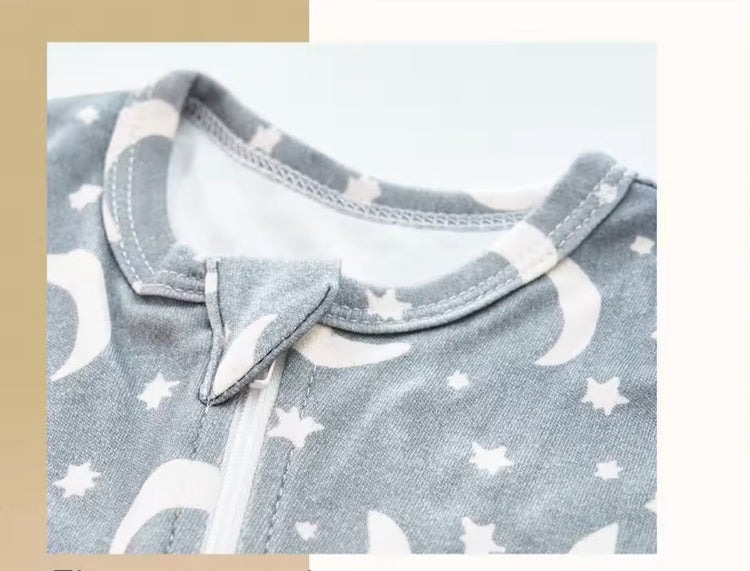Long Sleeve Stars & Moon Bamboo Bodysuit Hippo Boutique