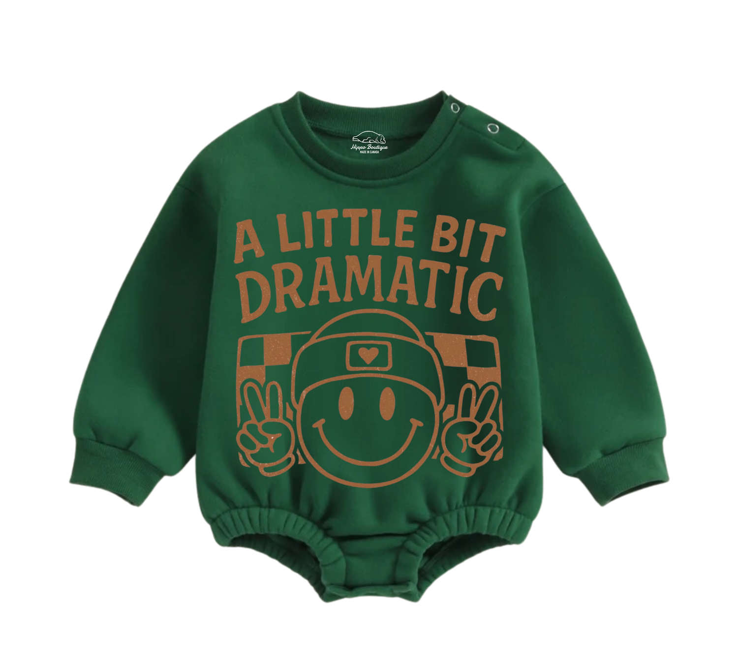 Soft warm fleece oversized Romper - A Little Bit Dramatic Hippo Boutique