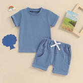 Baby and Toddler t-shirt & pocket shorts outfit Hippo Boutique