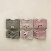 Teddy Baby & Toddler Waffle Knit Outfit Hippo Boutique