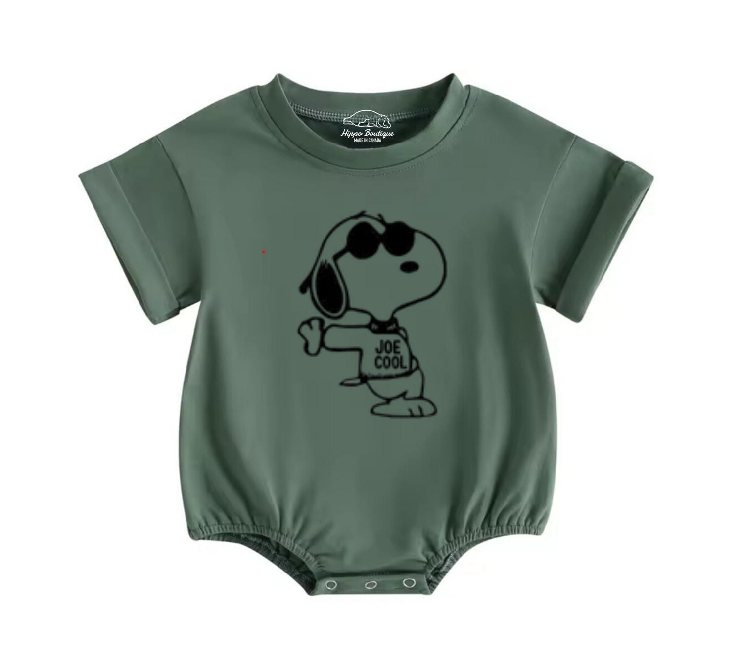 Dog Baby t-shirt bubble Romper Hippo Boutique