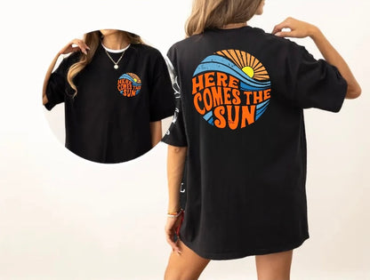 Here Comes The Sun Retro T-Shirts Hippo Boutique