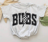 Baby t-shirt Bubble Romper - Bubs Lightning Hippo Boutique