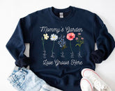 Custom Grandmas Garden Sweatshirt with kids names and birth flowers Hippo Boutique
