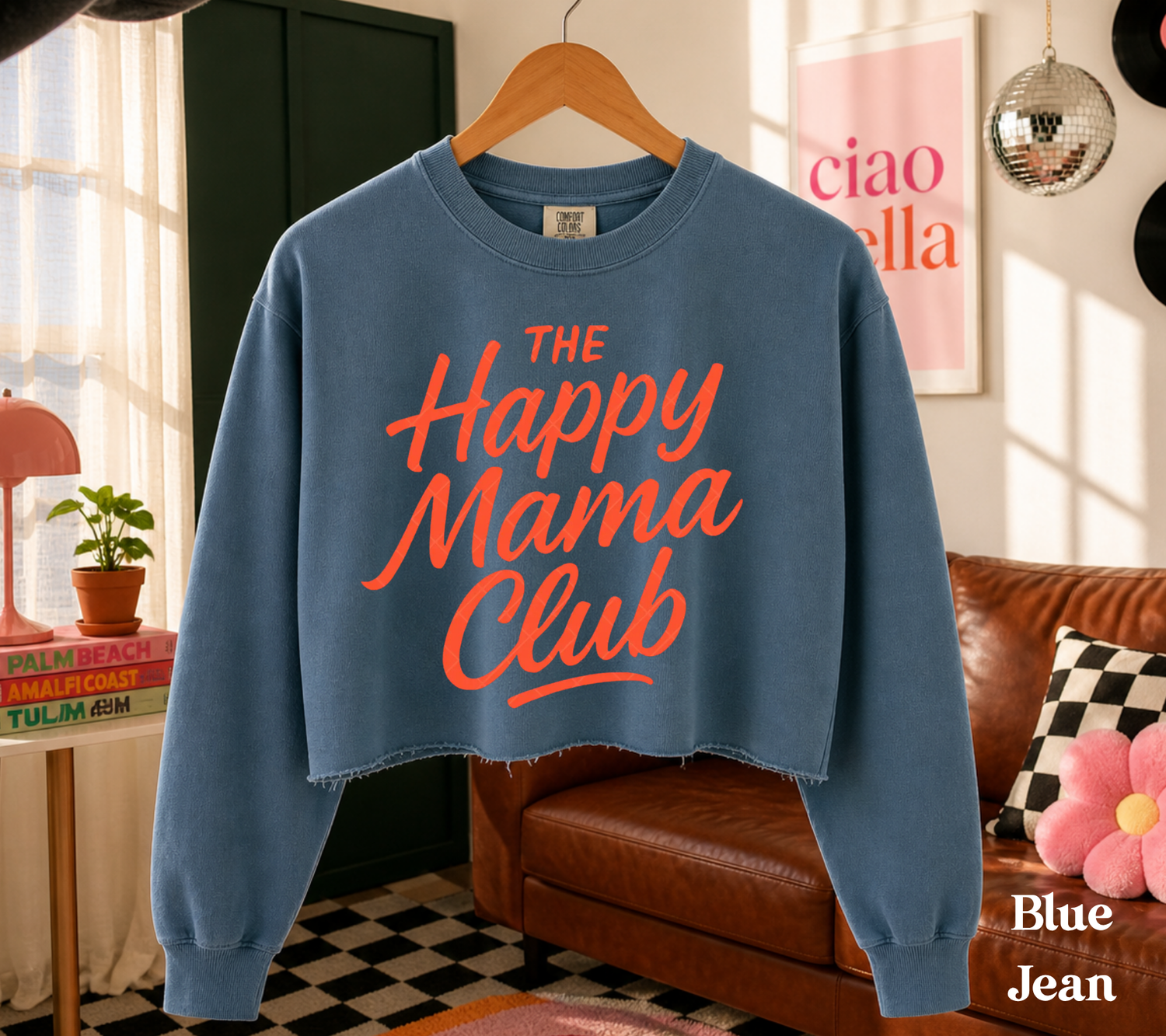 Cropped Sweatshirt - The happy mama club Hippo Boutique