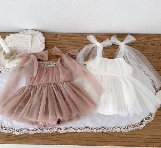 Summer Baby Romper Set Lace Polka Dots Toddler Princess Dress  Infant Girls Bodysuit Baby Onesies 0-24 Months