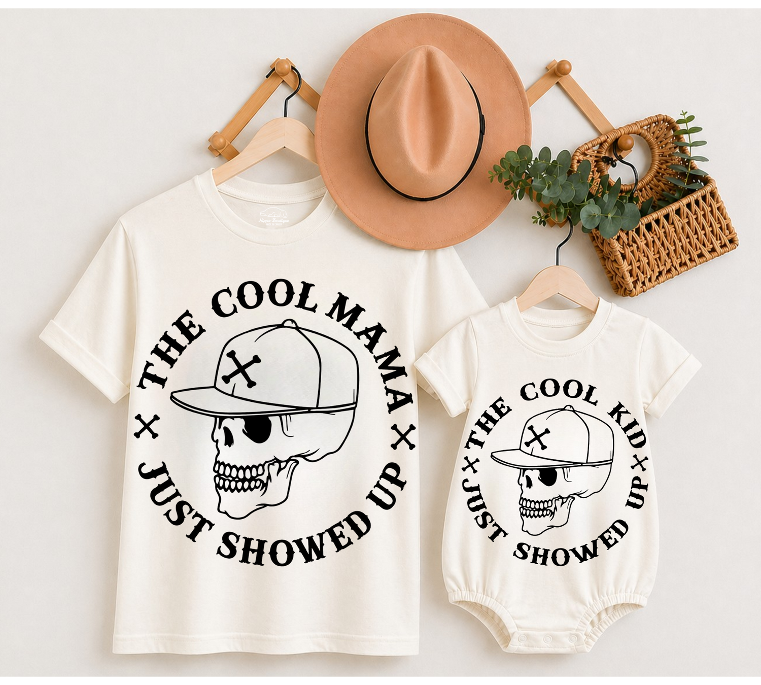 Mama & Mini Matching T-Shirts & Romper - Cool Kid Hippo Boutique