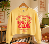 Cropped Sweatshirt - Caffeinated Moms Club Hippo Boutique