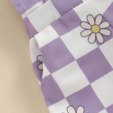 Checkered Suspender Shorts Hippo Boutique