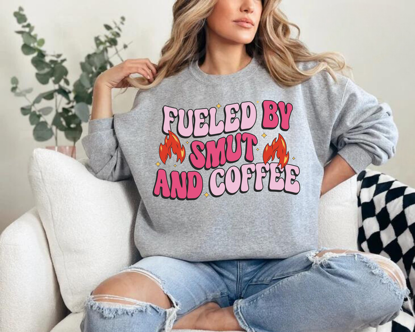 Bookish Sweatshirts & Hoodies - Fueled by Smut & Coffee