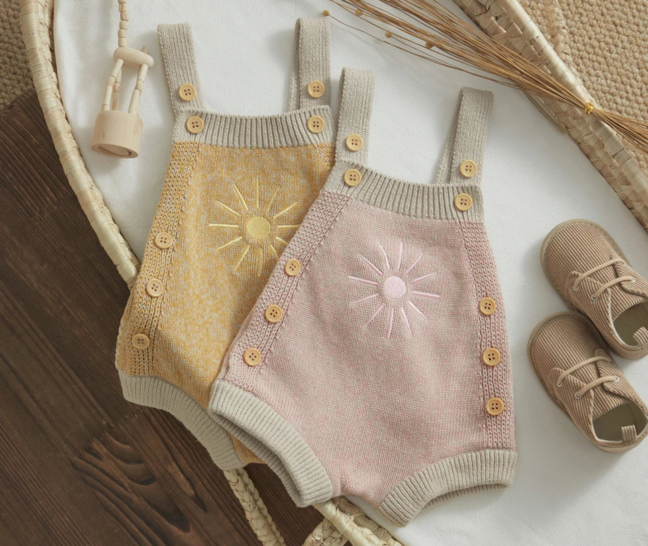 Sunrise Knit Suspender Outfit Hippo Boutique