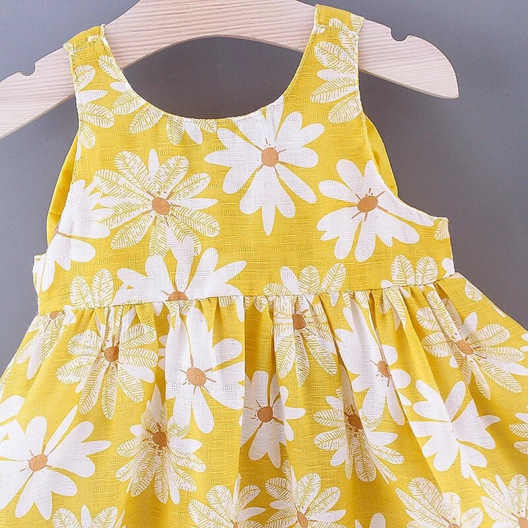 Daisy Sleeveless Baby Dress with Hat Hippo Boutique
