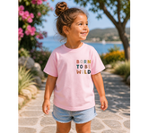 Toddler t-shirt- Born to be wild Hippo Boutique