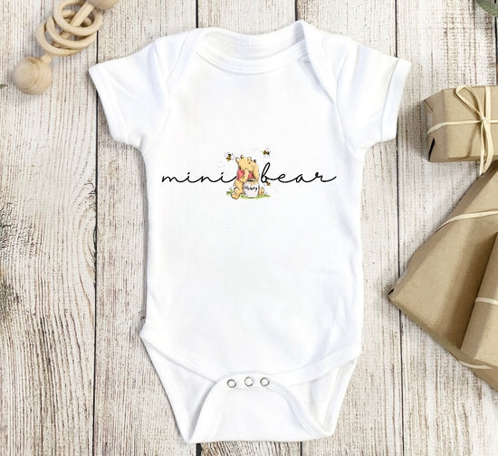 Mini Bear newborn baby bodysuit romper Hippo Boutique