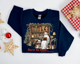 Reading Ghost Christmas Sweatshirts Hippo Boutique