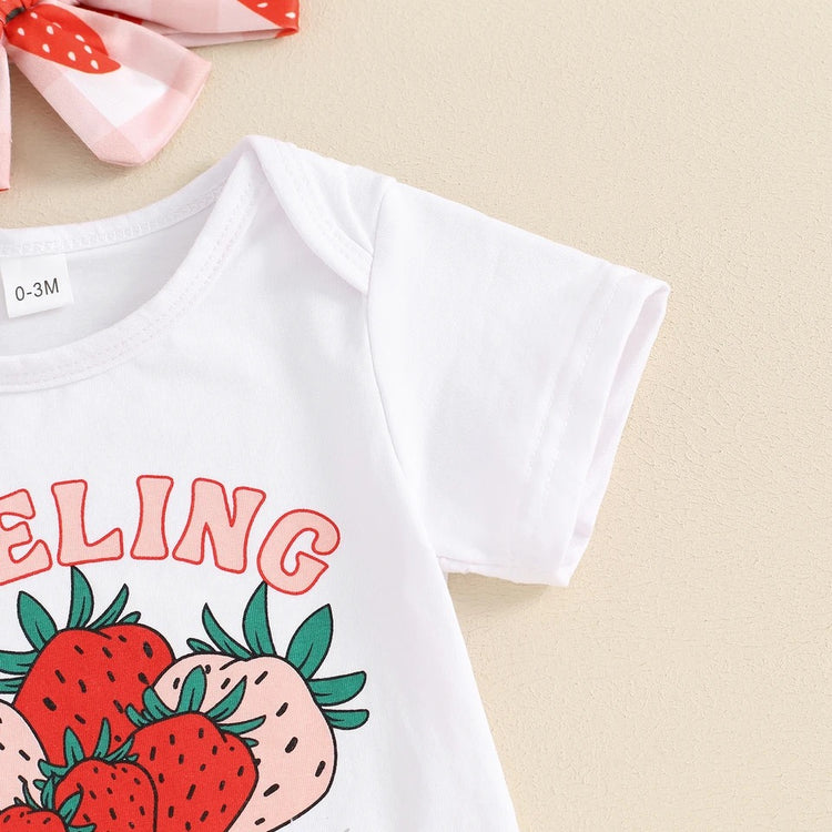 Berry Good Strawberry Outfit Set Hippo Boutique