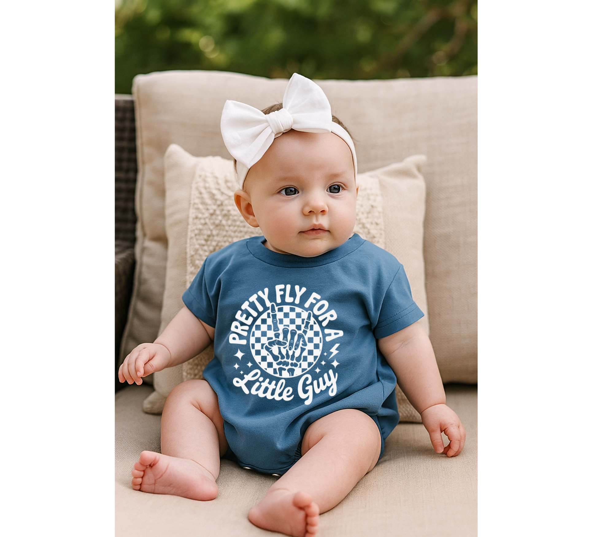 Baby t-shirt Bubble Romper - Pretty Fly Hippo Boutique