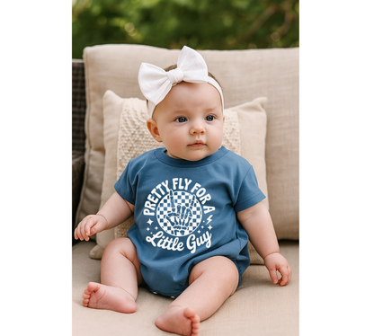 Baby t-shirt Bubble Romper - Pretty Fly Hippo Boutique