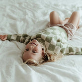 Checkered Knit baby Sweater Hippo Boutique