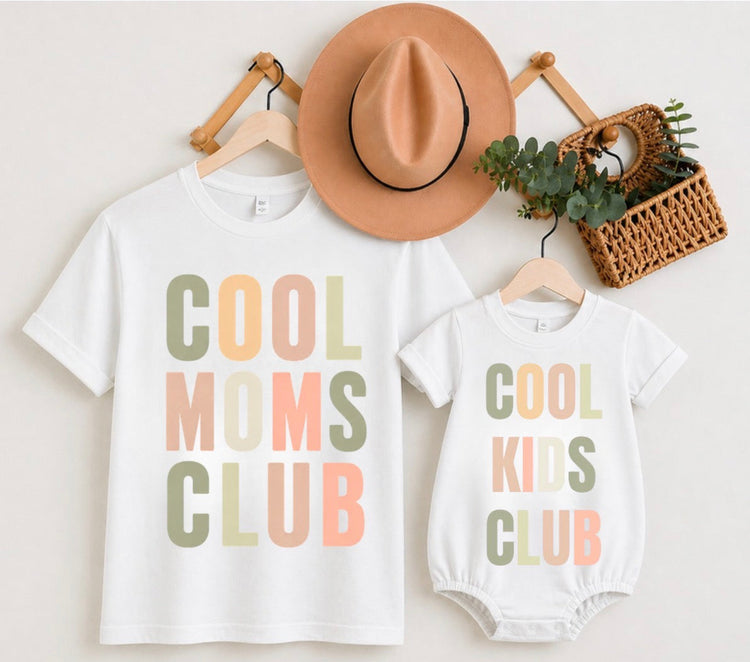 Mama & Mini Matching T-Shirts & Romper - Cool Club Hippo Boutique