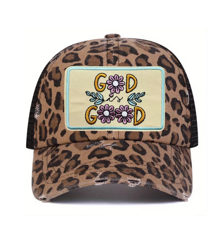God Is Good Trucker Mesh Hats Hippo Boutique