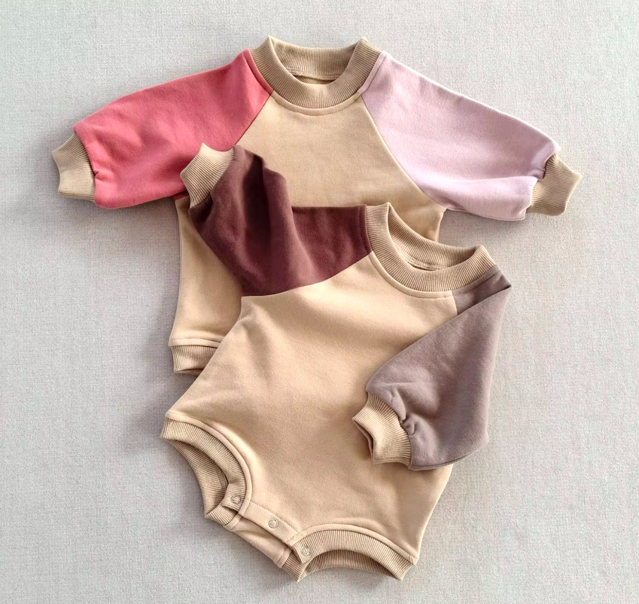 Color Block Oversized Sweatshirt Romper Hippo Boutique