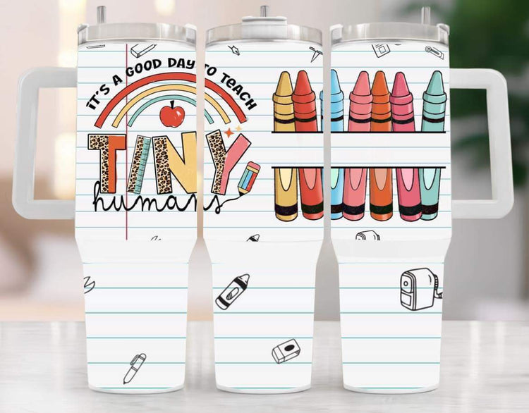40oz Stanley Tumbler - Teacher with Name Hippo Boutique
