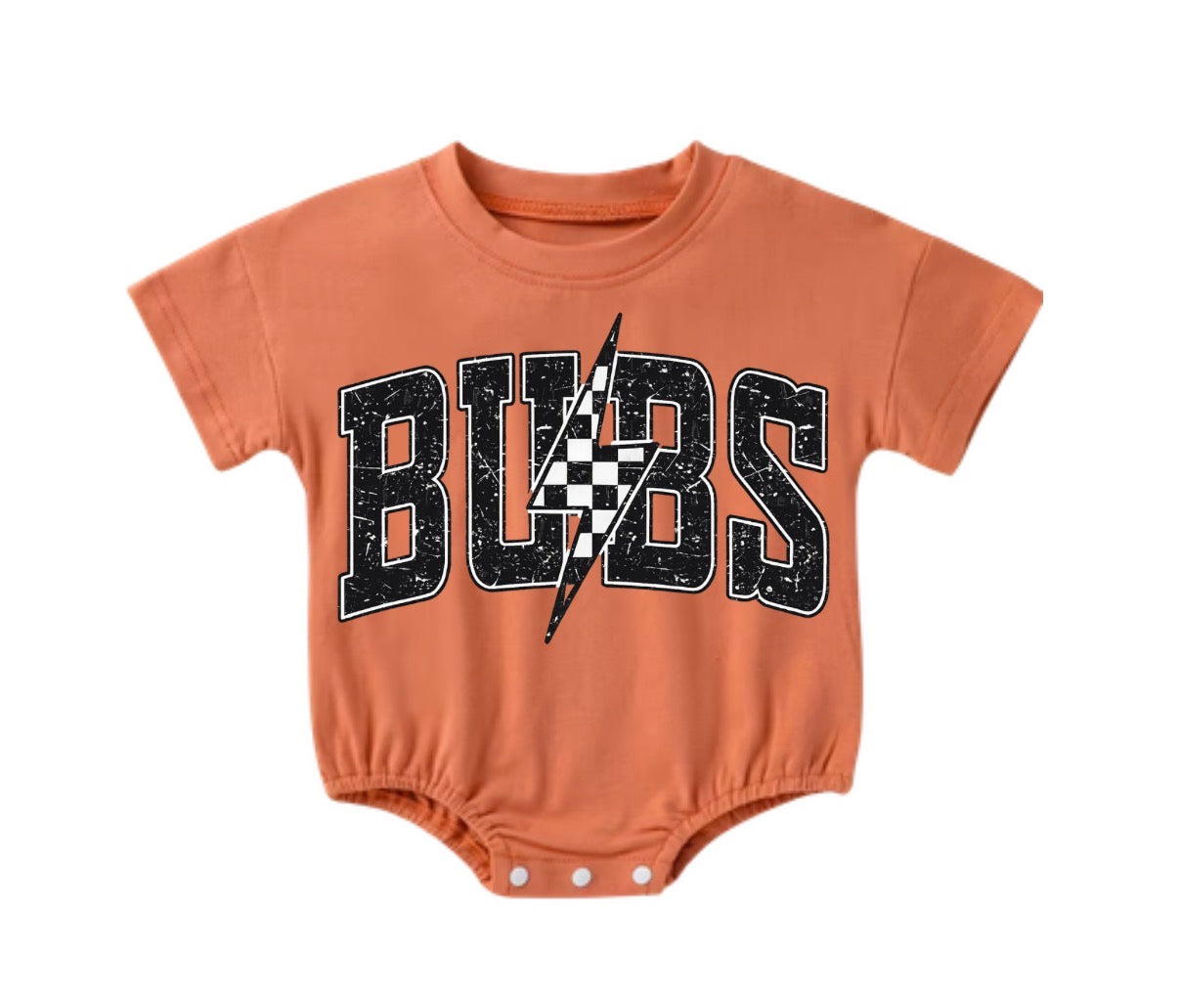 Baby t-shirt Bubble Romper - Bubs Lightning Hippo Boutique