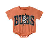 Baby t-shirt Bubble Romper - Bubs Lightning Hippo Boutique