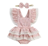 Baby Floral Sleeveless Ruffled Dress Bodysuit Hippo Boutique