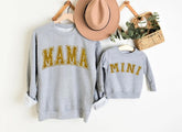 Glitter Mama & Mini Matching Sweatshirts - Grey Hippo Boutique