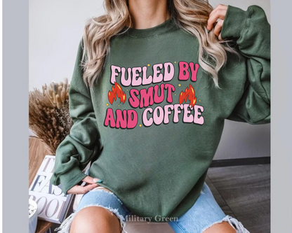 Bookish Sweatshirts & Hoodies - Fueled by Smut & Coffee