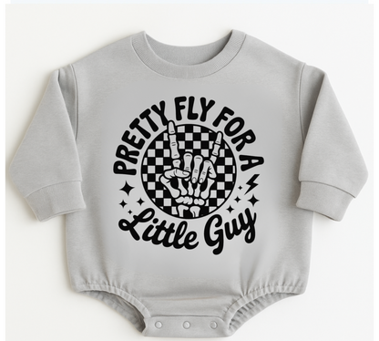 Baby Oversized Romper Sweatshirt - Pretty Fly