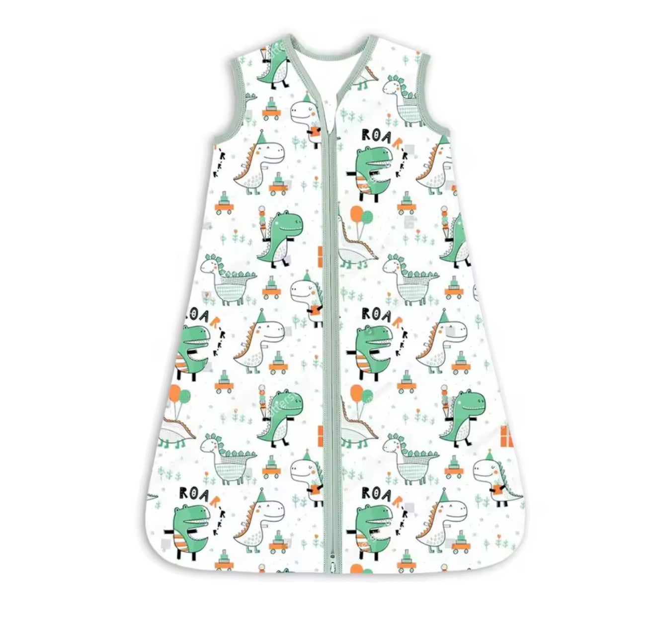 Newborn Baby 100% Organic Cotton Sleep sac - 1 Tog Hippo Boutique