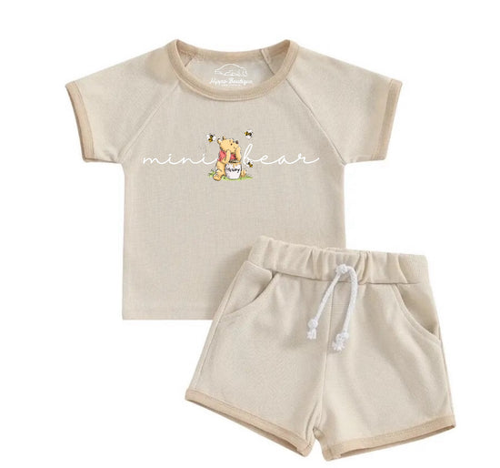Mini Bear Baby & toddler Outfit set Hippo Boutique