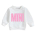 Pink Checkered Mini Baby & toddler sweatshirt Hippo Boutique