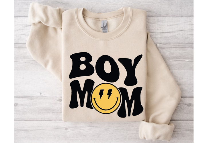 Smile Boy Mom One happy dude Mama & Mini matching Baby Sweatshirt Romper bodysuit & Crewneck Hippo Boutique