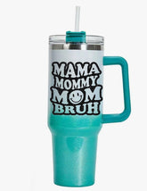 Glitter Mama Mommy Mom Bruh 40oz Shimmer Tumbler with Handle Hippo boutique